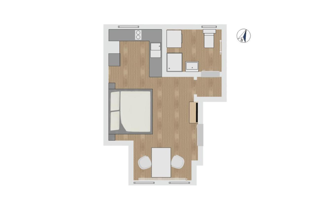 Fewo1846 - Kajuete Am Nordermarkt - Maritim Eingerichtetes Studio-apartment Im Stadtzentrum * Flensburg